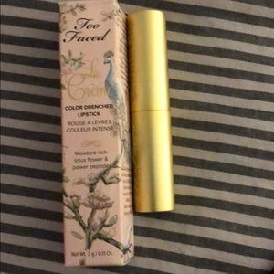 Too Faced Unicorn Tears Lipstick, swiped 1x